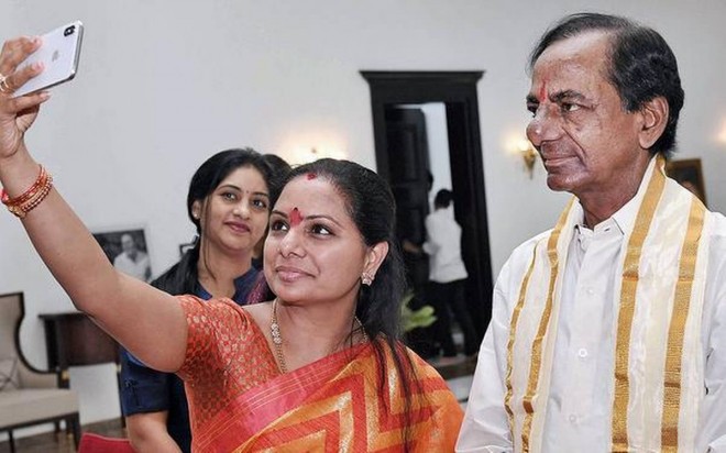 KCR wants to have a massive victory for his daughter?