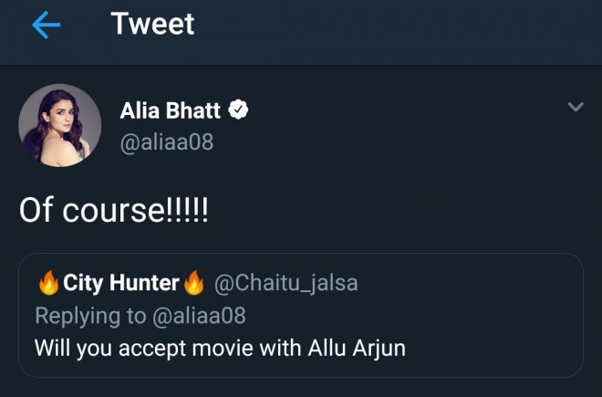 Allu Arjun to romance Alia Bhatt