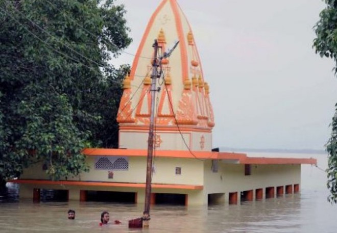 Major temples submerged