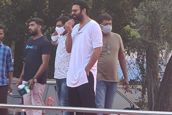 Prabhas pic going viral  from Salaar shooting location