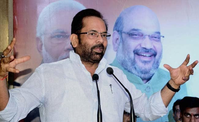 Cong sympathizing with Pak: BJP's Naqvi on terror strikes